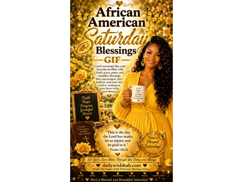 African American Saturday Blessings GIF