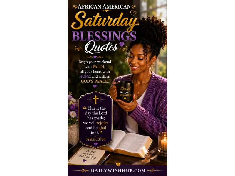 African American Saturday Blessings Quotes