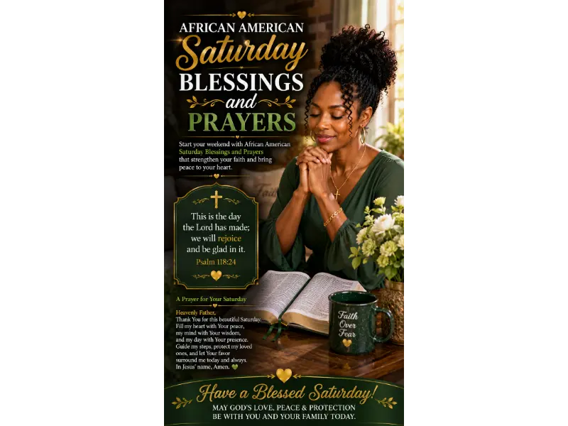 African American Saturday Blessings and Prayers