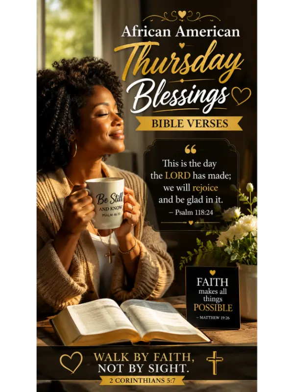 African American Thursday Blessings Bible Verses