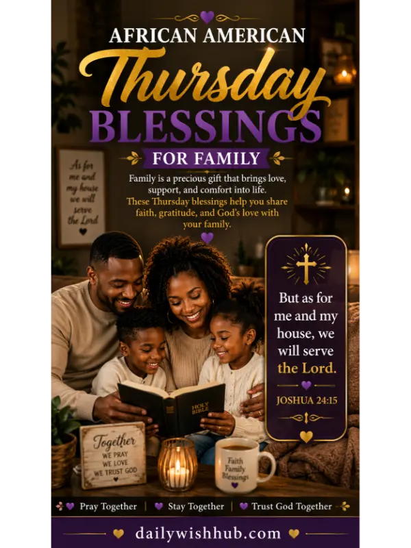 African American Thursday Blessings for Family
