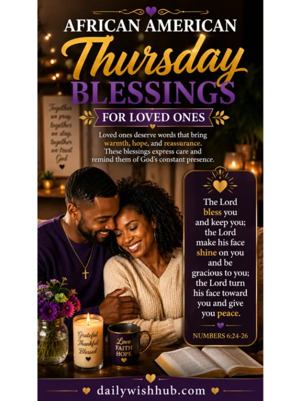 African American Thursday Blessings for Loved Ones