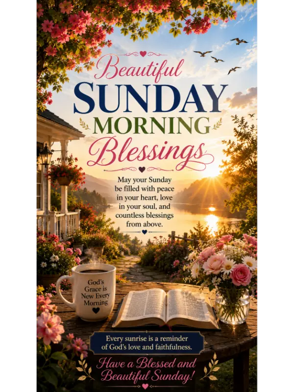 Beautiful Sunday Morning Blessings