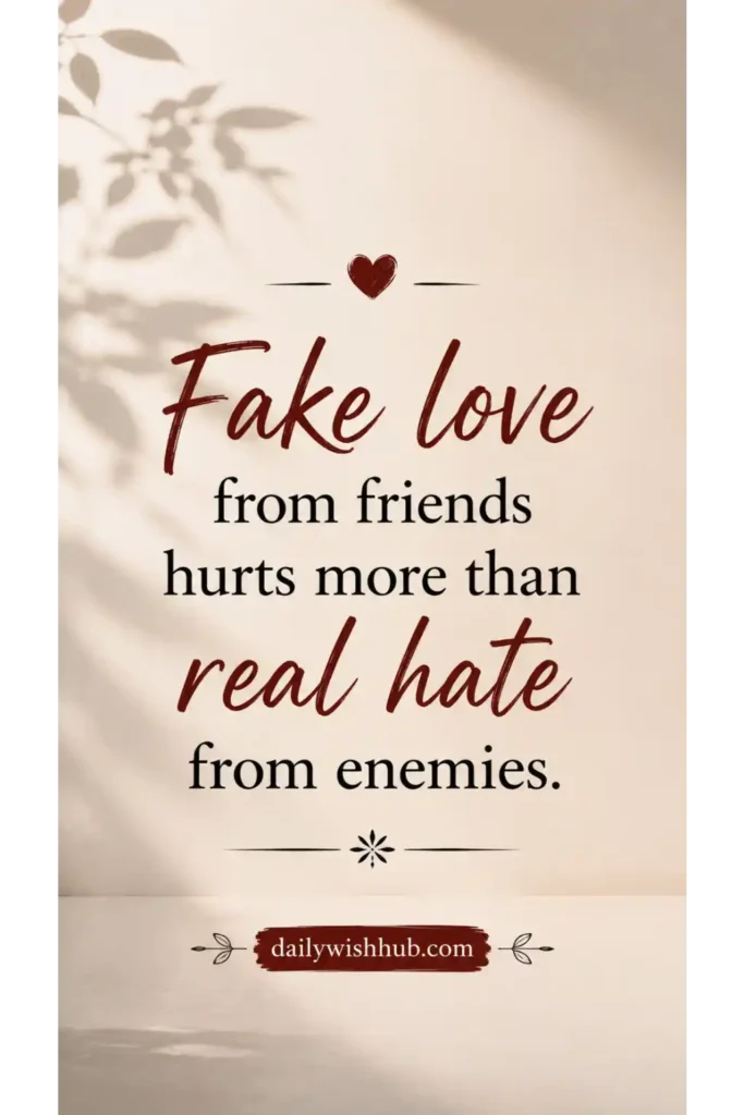 Fake Love Quotes for Friend
