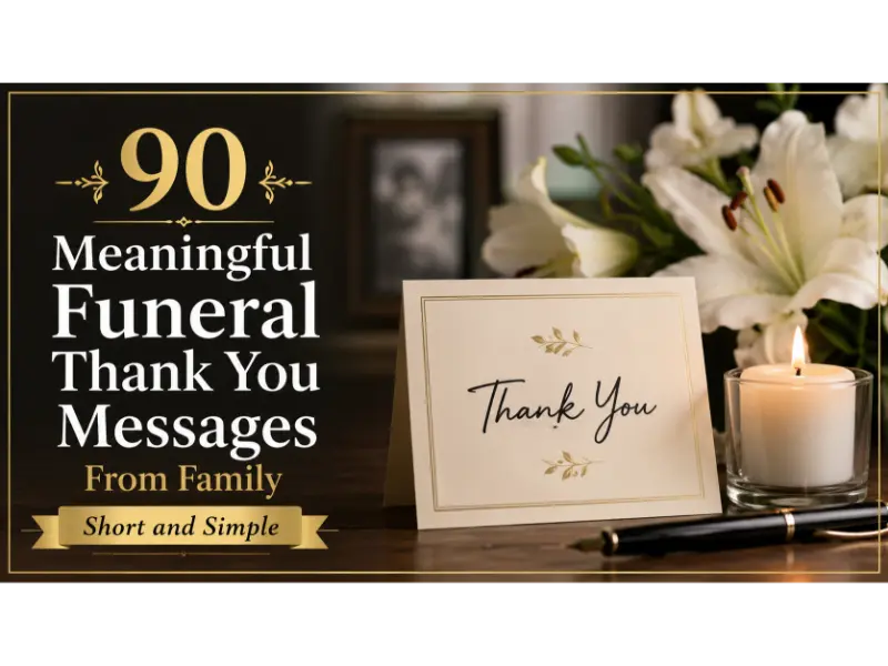 Funeral Thank You Messages From Family
