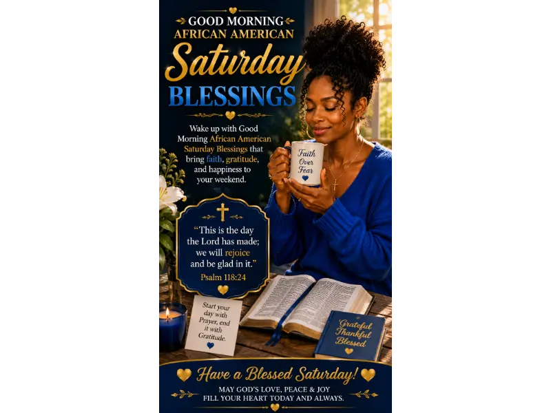Good Morning African American Saturday Blessings
