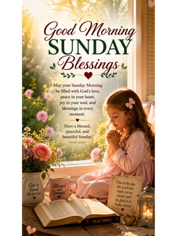 Good Morning Sunday Blessings