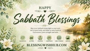 Happy Sabbath blessings