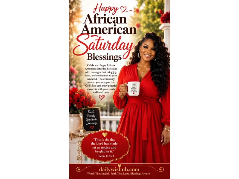 Happy African American Saturday Blessings