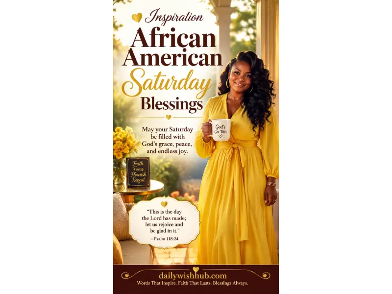 Inspiration African American Saturday Blessings