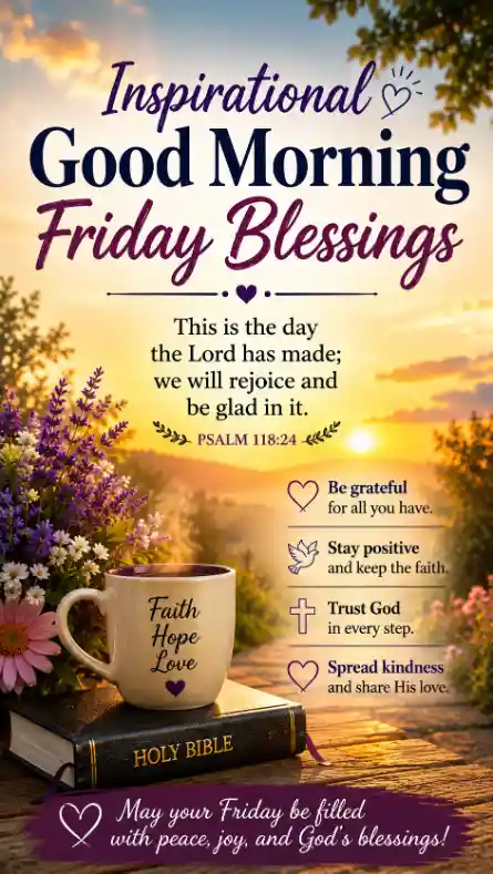 Inspirational Good Morning Friday Blessings
