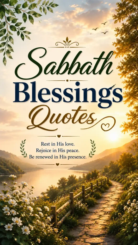 Sabbath Blessings Quotes