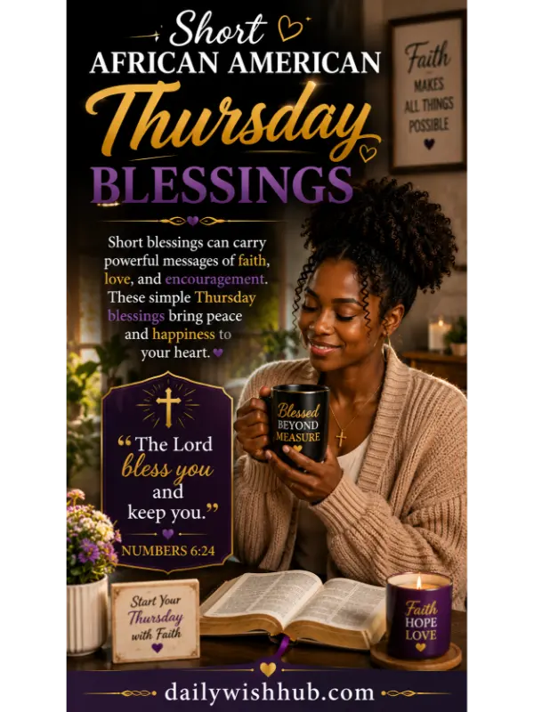 Short African American Thursday Blessings