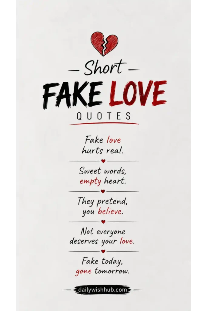 Short fake love