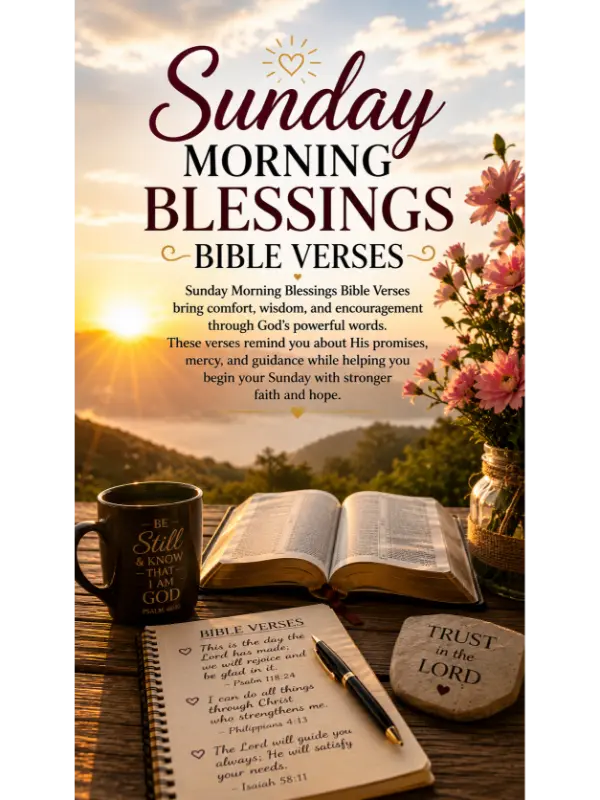 Sunday Morning Blessings Bible Verses