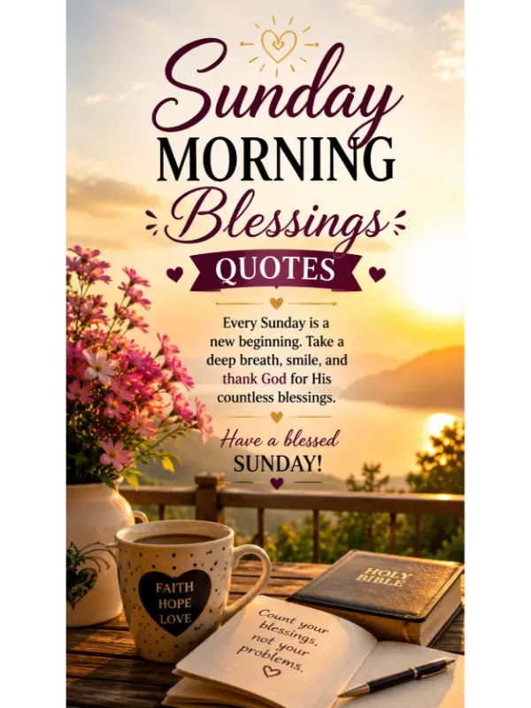 Sunday Morning Blessings Quotes