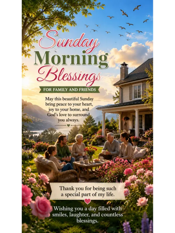 Sunday Morning Blessings for Family and Friends