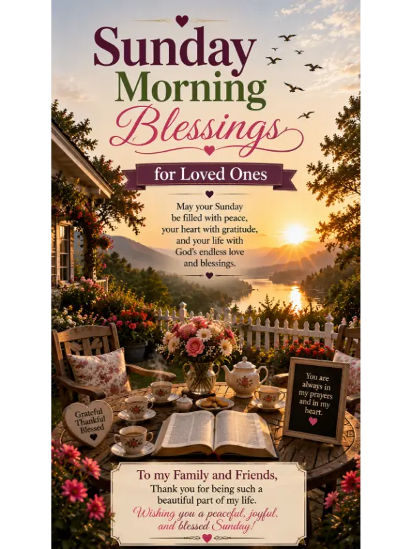 Sunday Morning Blessings for Loved Ones