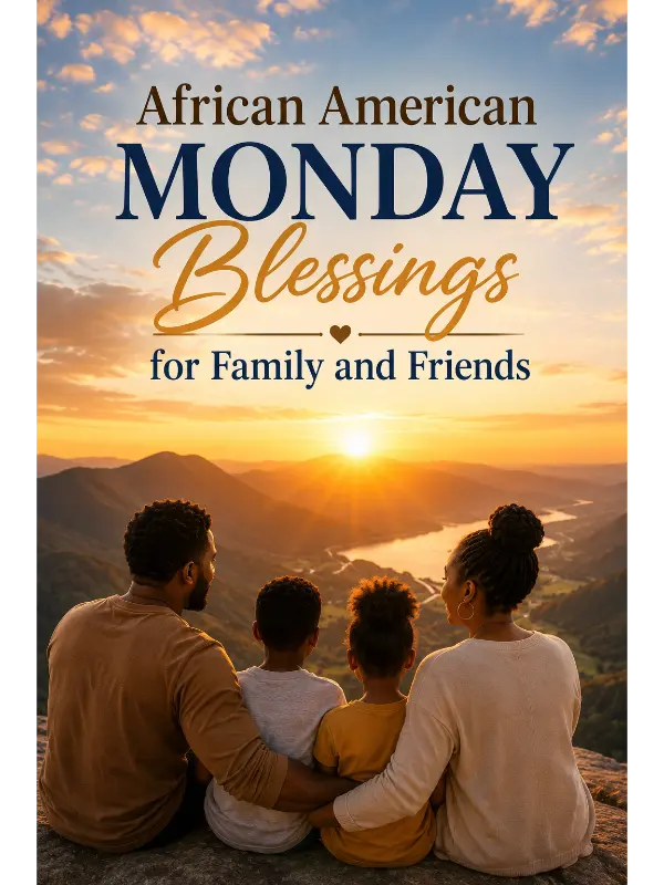 African American Monday Blessings for Family and Friends