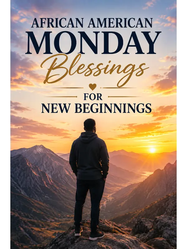 African American Monday Blessings for New Beginnings