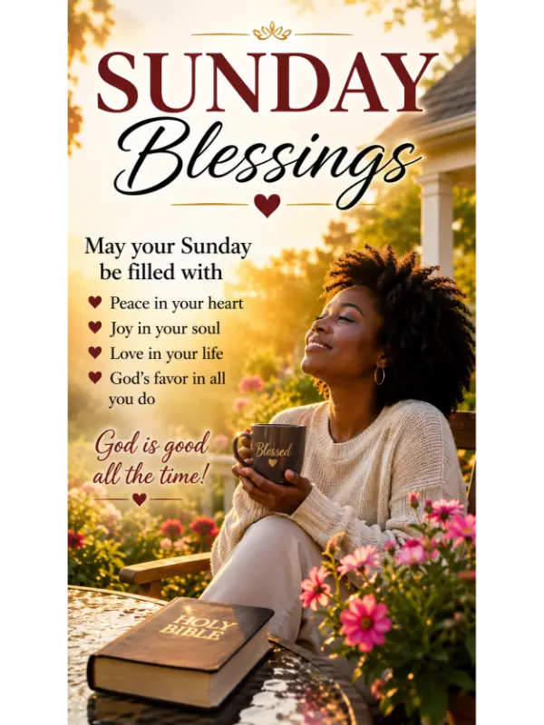 African American Sunday Blessings Images