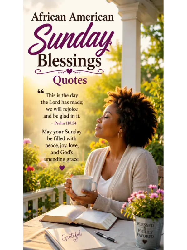 African American Sunday Blessings Quotes