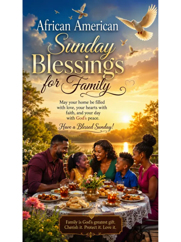 African American Sunday Blessings for Family g