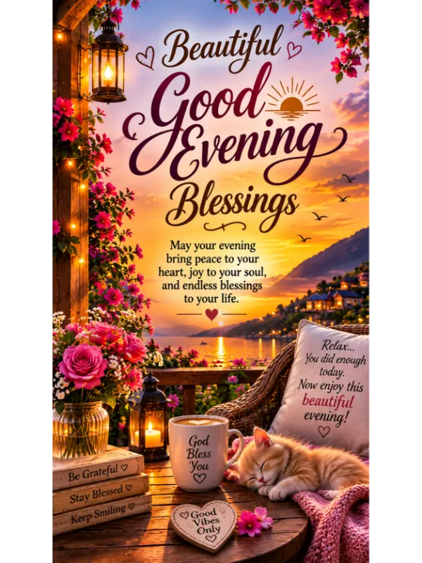 Beautiful Good Evening Blessings