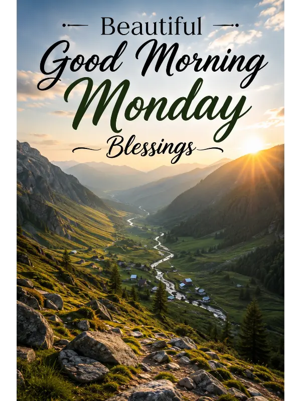 Beautiful Good Morning Monday Blessings
