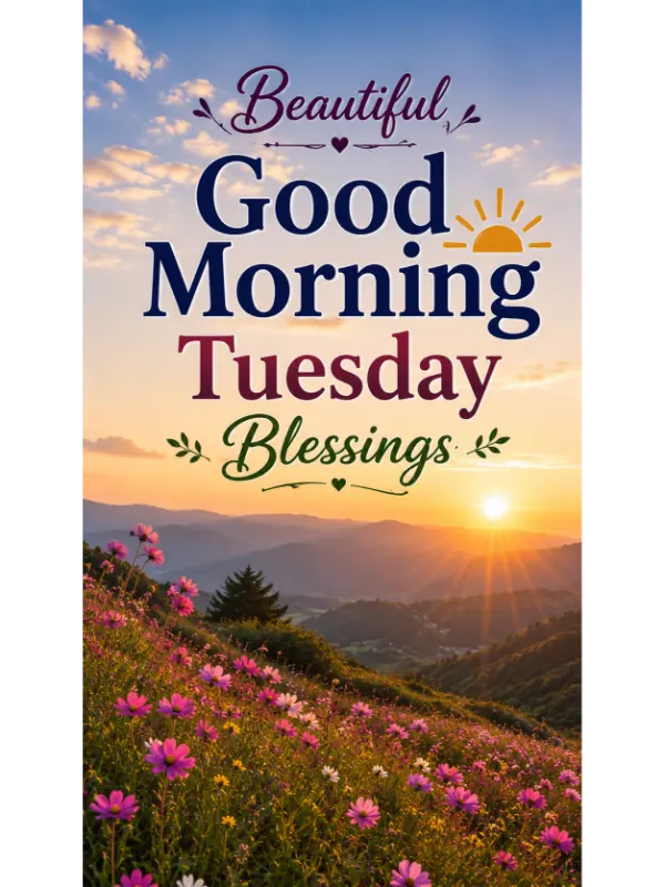 Beautiful Good Morning Tuesday Blessings