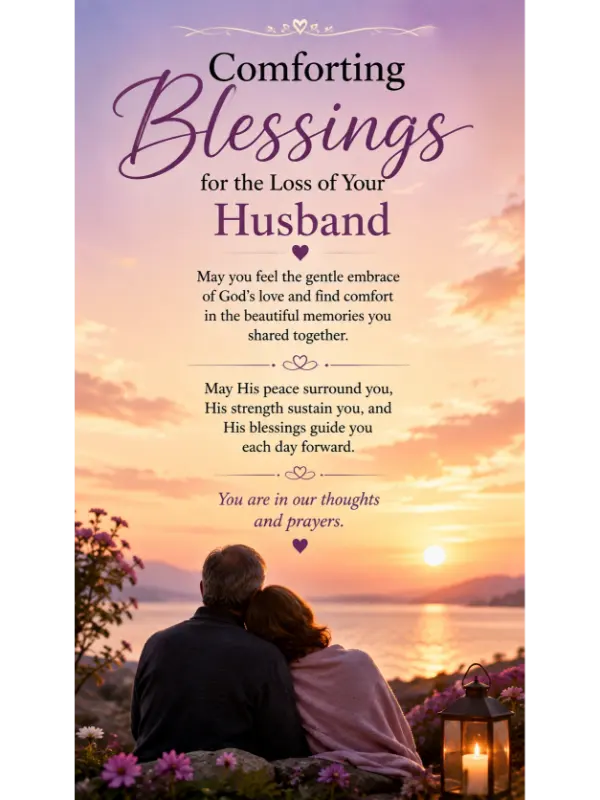 Comforting Blessings for Loss of Husband
