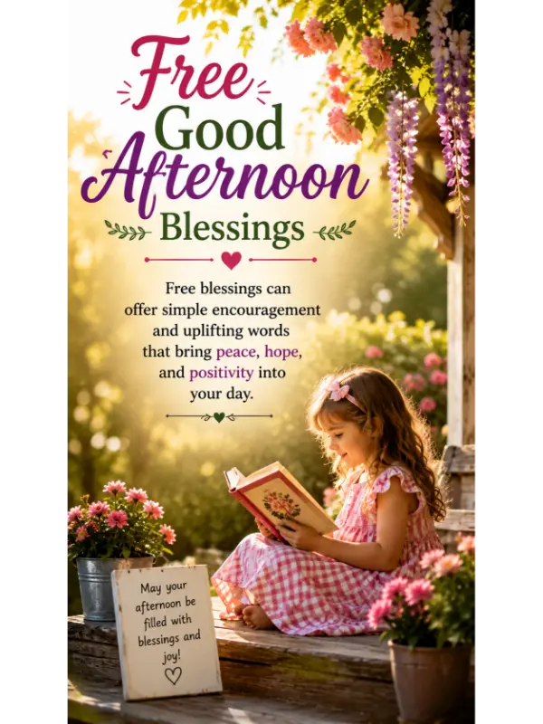 Free Good Afternoon Blessings