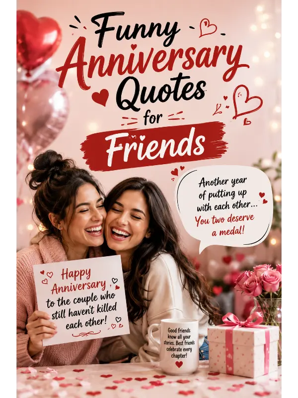 Funny Anniversary Quotes for Friends