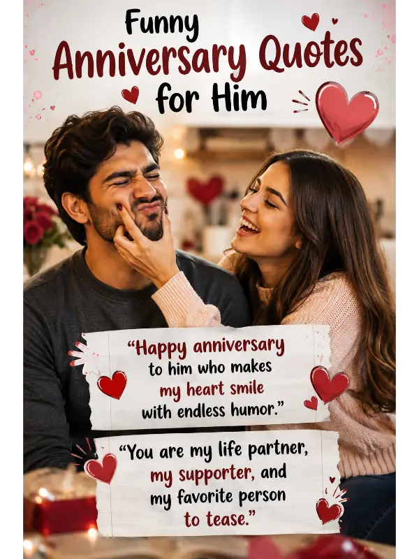 Funny Anniversary Quotes for Him
