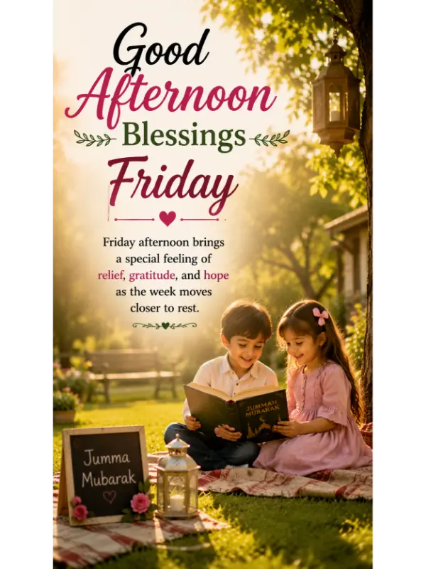 Good Afternoon Blessings Friday