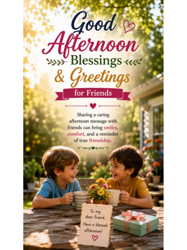 Good Afternoon Blessings & Greetings for Friends