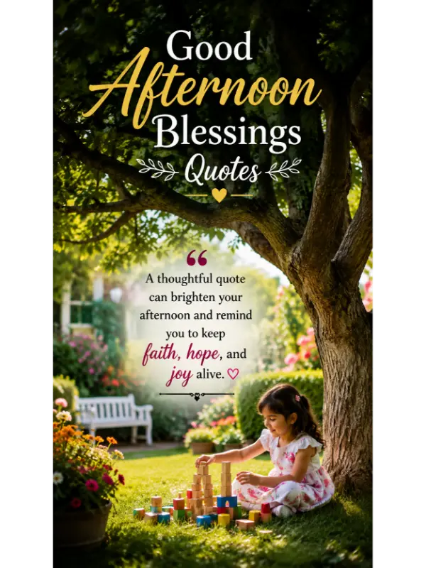Good Afternoon Blessings Quotes