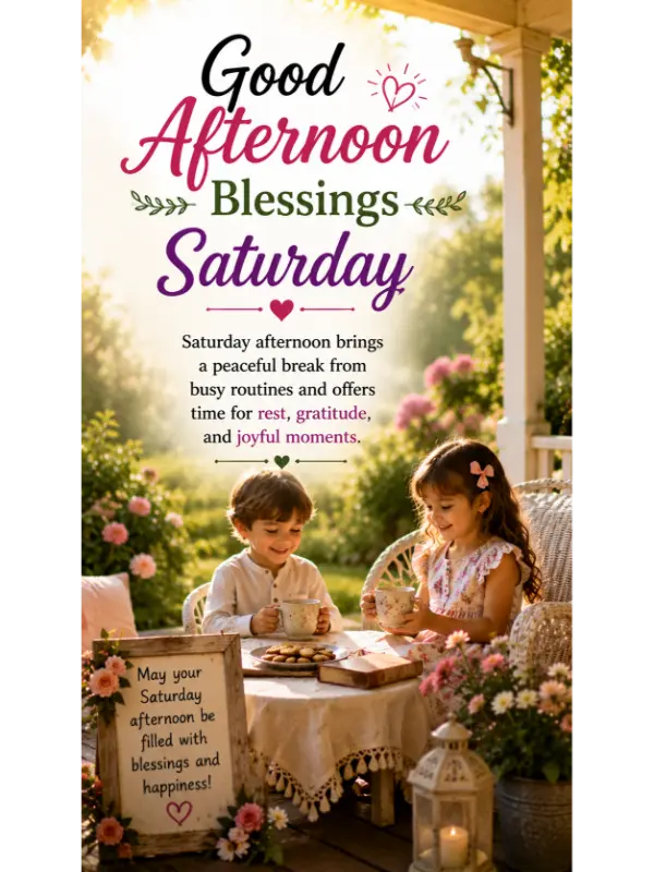 Good Afternoon Blessings Saturday
