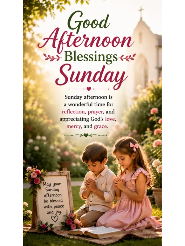 Good Afternoon Blessings Sunday