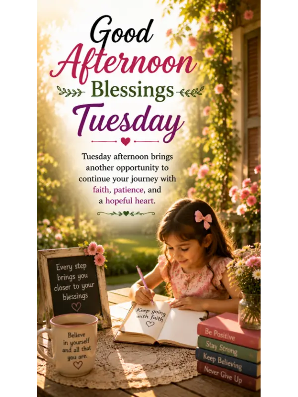 Good Afternoon Blessings Tuesday