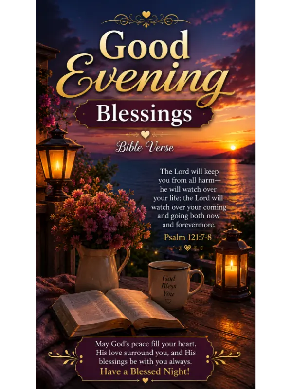 Good Evening Blessings Bible Verse