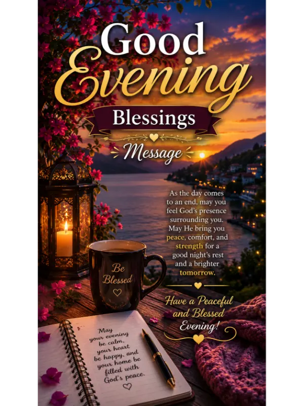 Good Evening Blessings Message