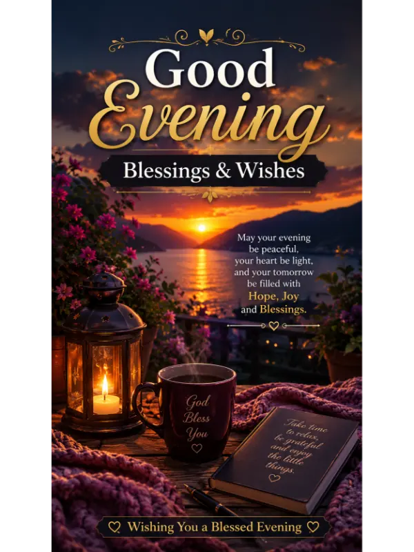 Good Evening Blessings & Wishes