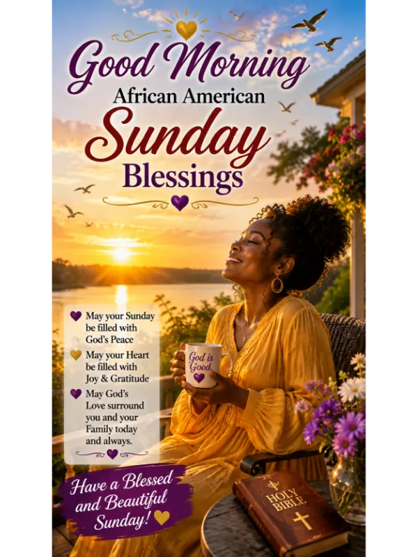 Good Morning African American Sunday Blessings