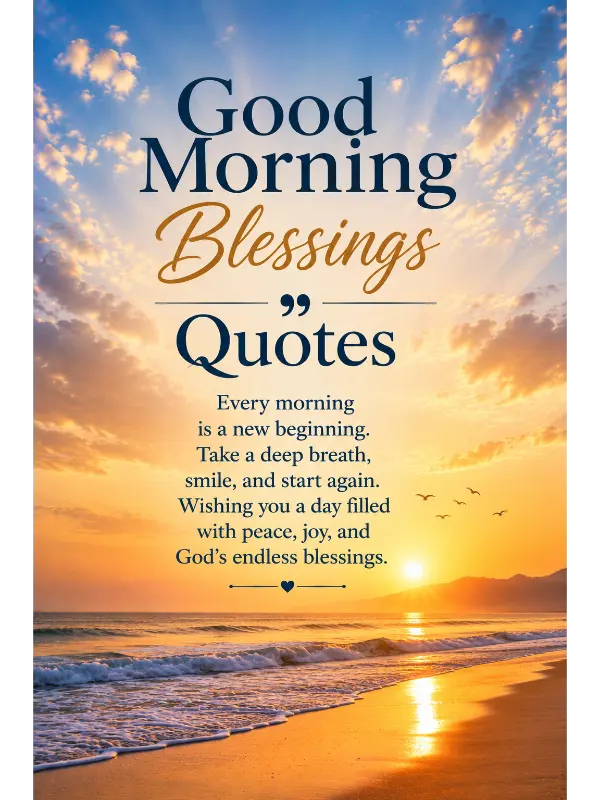 Good Morning Blessings Quotes