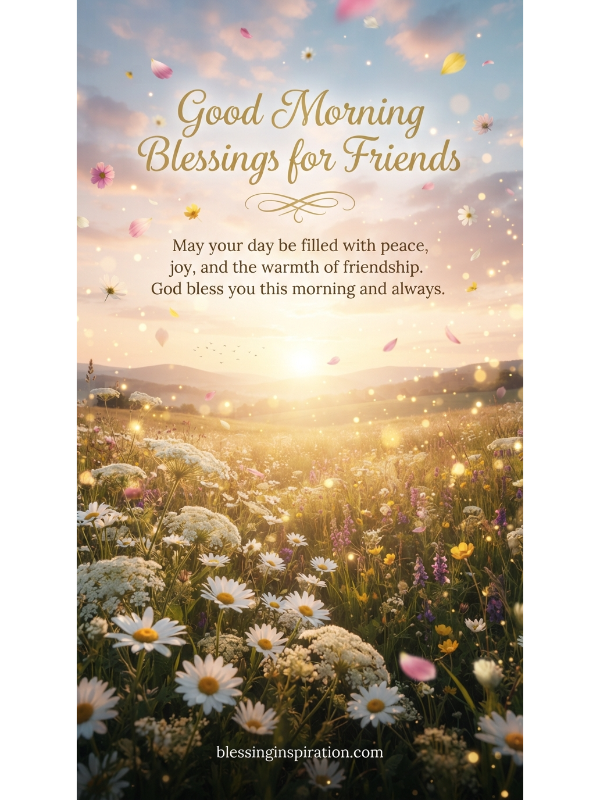 Good Morning Blessings for Friends