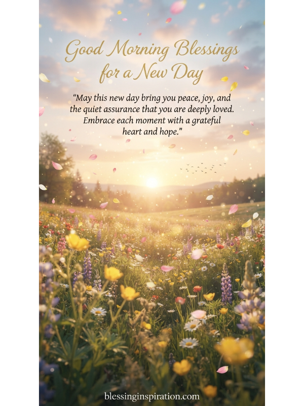 Good Morning Blessings for a New Day