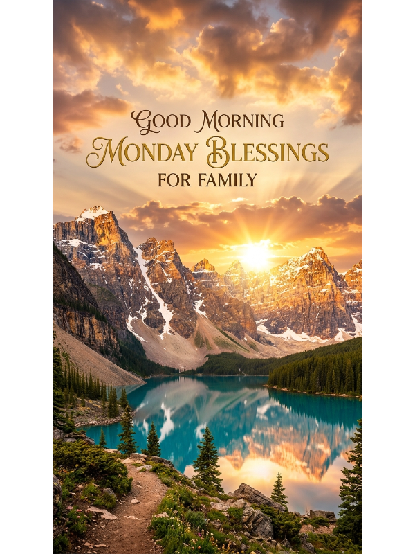 Good Morning Monday Blessings for Family