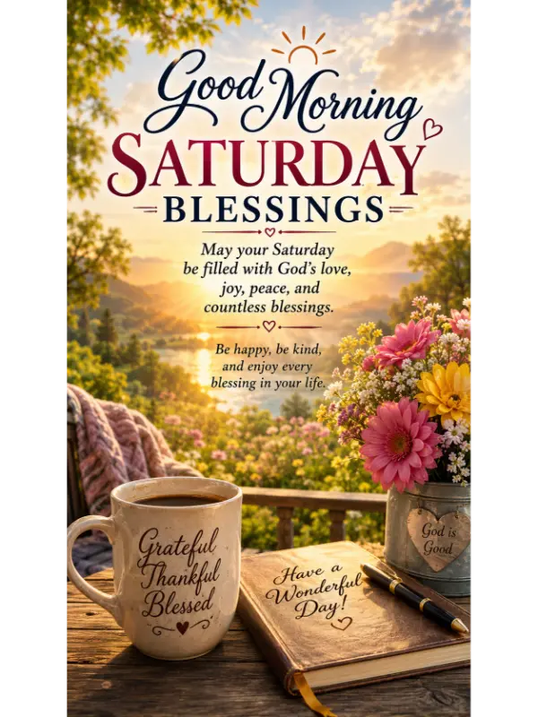 Good Morning Saturday Blessings