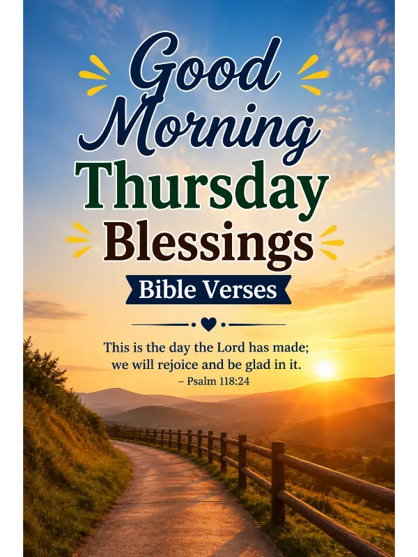 Good Morning Thursday Blessings Bible Verses